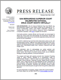 SBSC Celebrates National Drug Court Month Virtually